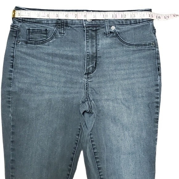 Women Universal Thread Charcoal Grey High Rise Stretchy Denim Jegging Jeans - Picture 10 of 10